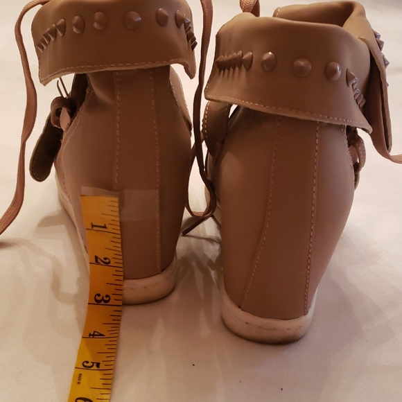 Charlotte russe wedge heel lace up shoes - Picture 5 of 7